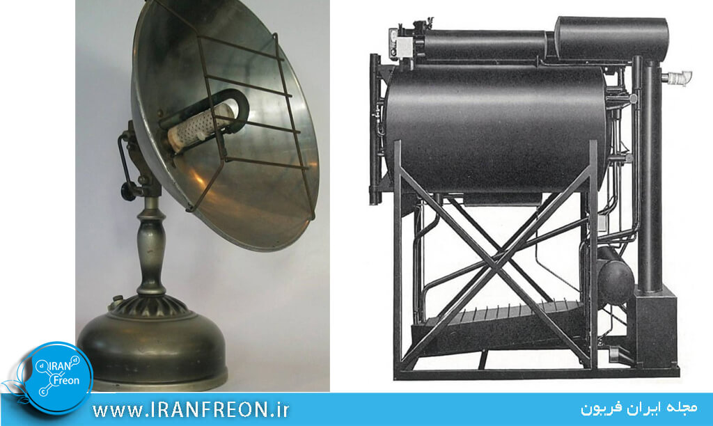 موزه تاسیسات و صنعتی ایران چیلر امونیاکی زهش و بخاری تشعشعی نفتی